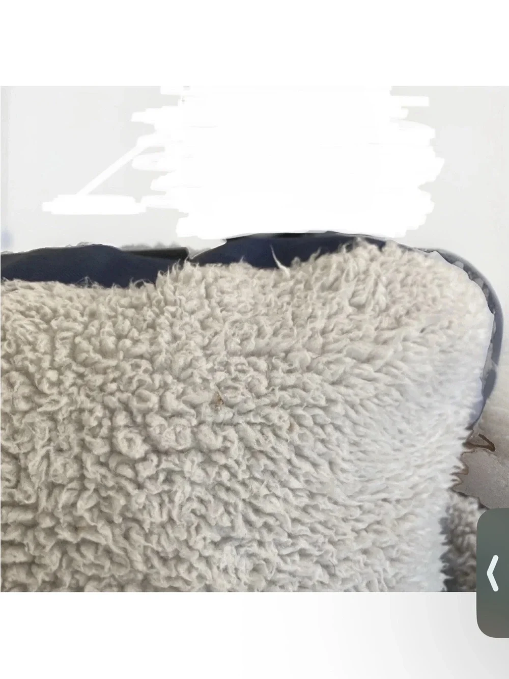 Plush Small Pet Car Seat in Navy and Cream